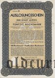 Auslosungsschein, Leipzig, 50 рейхсмарок 1930