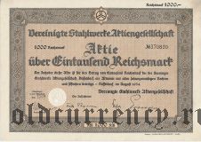 Vereinigte Stahlwerke, 1000 reichsmark 1934