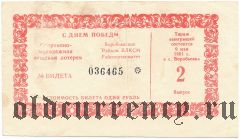 Воробьевка, райком ВЛКСМ, лотерея 1991 года
