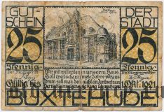 Букстехуде (Buxtehude), 25 пфеннингов 1921 года