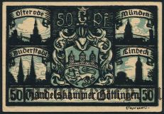 Гёттинген (Göttingen), 50 пфеннингов 1920 года