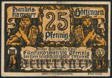 Гёттинген (Göttingen), 25 пфеннингов 1920 года