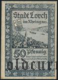 Лорх (Lorch), 50 пфеннингов 1921 года. Вар. 1
