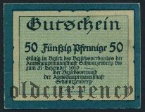 Шварценберг (Schwarzenberg), 50 пфеннингов 1919 года