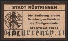 Рюстринген (Rüstringen), 1 пфеннинг (1917) года