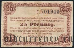 Ганновер (Hannover), 25 пфеннингов 1918 года