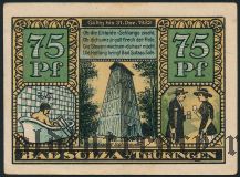 Бад-Зульца (Bad Sulza), 75 пфеннингов 1921 года
