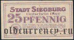 Зигбург (Siegburg), 25 пфеннингов 1921 года