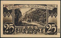 Бад-Зудероде (Bad Suderode), 25 пфеннингов 1921 года
