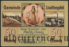 Штадтленгсфельд (Stadtlengsfeld), 50 пфеннингов 1919 года. Вар. 1