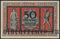 Билефельд (Bielefeld), 50 пфеннингов 1918 года