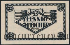 Шпайхер (Speicher), 25 пфеннингов 1920 года. Вар. 1