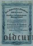Deutschen Centralbodenkredit, Berlin, 4 1/2% Pfandbrief, 1000 reichsmark 1939.