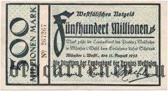 Мюнстер (Münster), 500.000.000 марок 1923 года