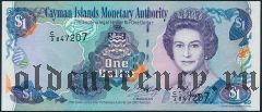 Каймановы Острова, 1 доллар 2001 года