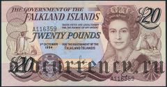 Фолклендские острова, 20 фунтов 1984 года