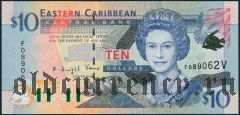 Восточные Карибы, Сент-Винсент, 10 долларов (2000) года
