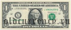 США, 1 доллар 2013 года