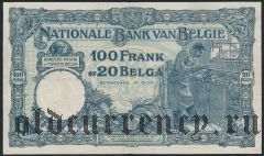 Бельгия, 100 франков 1930 года