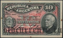 Аргентина, 10 центаво 1895 года