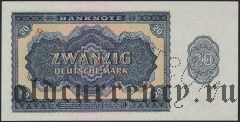 Германия, 20 марок 1955 года. Образец
