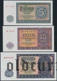 ГДР, 5, 10, 20, 50 и 100 марок 1955 года