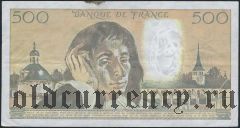 Франция, 500 франков 1990 года