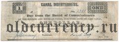 США, Canal Indebtedness, 1 долларов 1842 года
