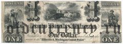 США, Canal Indebtedness, 1 долларов 1842 года