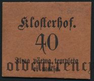 Эстония, Klosterhof (Kloostri) 40 копеек 1908 года