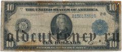 США, 10 долларов 1914 года. Нью-Йорк. White-Mellon