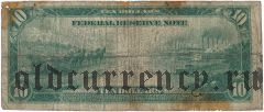США, 10 долларов 1914 года. Нью-Йорк. White-Mellon