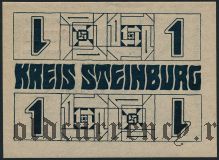 Штайнбург (Steinburg), 1 марка 1918 года