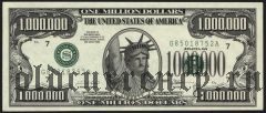 США, 1.000.000 долларов 2001 года. Сувенирная банкнота