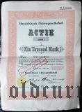 Handelsbank Aktiengesellschaft, 20 рейхсмарок штамп на 1000 марок 1923