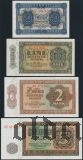 ГДР, 50 пф., 1, 2, 5, 10, 20, 50, 100 и 1000 марок 1948 года