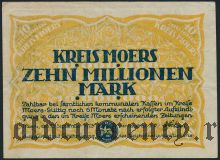 Моерс (Moers), 10.000.000 марок 1923 года