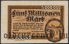 Крефельд (Crefeld), 5.000.000 марок 1923 года