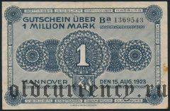 Ганновер (Hannover), 1.000.000 марок 1923 года