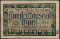 Штутгарт (Stuttgart), 100.000 марок 1923 года