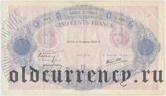 Франция, 500 франков 1939 года