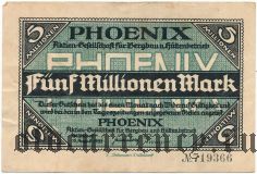 Дюссельдорф (Düsseldorf) Phoenix, 5.000.000 марок 1923 года. Вар. 2