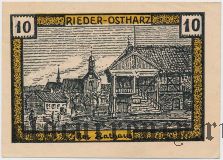 Ридер (Rieder), 10 пфеннингов 1921 года
