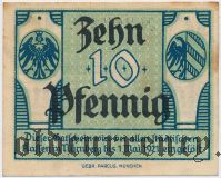 Нюрнберг (Nürnberg), 10 пфеннингов 1920 года. Вар. 2