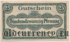 Билшовиц (Bielschowitz), 25 пфеннингов 1917 года