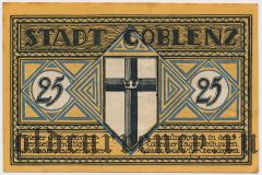 Кобленц (Coblenz), 25 пфеннингов 1921 года