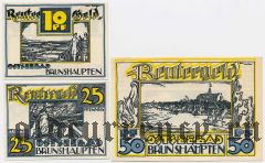 Брунсхауптен (Brunshaupten), 3 нотгельда 1922 года