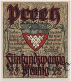 Прец (Preetz), 25 пфеннингов 1921 года