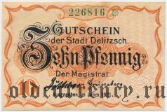 Делич (Delitzsch), 10 пфеннингов 1921 года