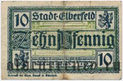 Эльберфельд (Elberfeld), 10 пфеннингов 1920 года